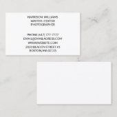 ミニマカスタマイズリストのパーソナライズエレガント 名刺 (正面/裏面)