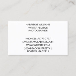 ミニマカスタマイズリストのパーソナライズエレガント 名刺