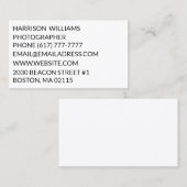 ミニマカスタマイズリストのパーソナライズエレガント 名刺 (正面/裏面)