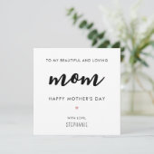 ミニマカスタムリストとマモダンママザーの日 カード (スタンド正面)