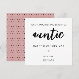 ミニマカスタムリストと母モダン母の日 カード