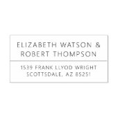 ミニマカスタムリストの差出人住所スタンプ結婚スタンプ セルフインキングスタンプ (デザイン)