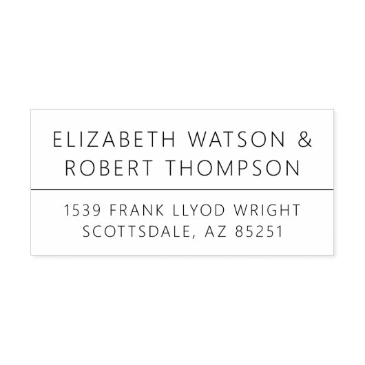 ミニマカスタムリストの差出人住所スタンプ結婚スタンプ セルフインキングスタンプ (デザイン)