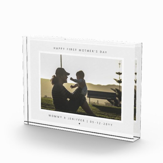 ミニマカスタムリストの母の日モダン フォトブロック (右)