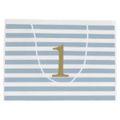 ミニマカスタムリストストライプテディベア ラージペーパーバッグ (裏面)