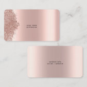 ミニマカスタムリストバラ金ゴールドグリッター 名刺 (正面/裏面)