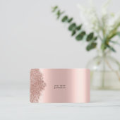 ミニマカスタムリストバラ金ゴールドグリッター 名刺 (スタンド正面)