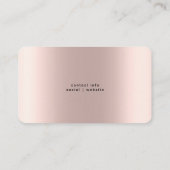 ミニマカスタムリストバラ金ゴールドグリッター 名刺 (裏面)