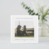 ミニマカスタムリスト写真第1母の日モダン カード (スタンド正面)