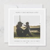 ミニマカスタムリスト写真第1母の日モダン カード (正面)