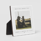 ミニマカスタムリスト写真第1母の日モダン フォトプラーク (正面)