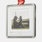 ミニマカスタムリスト写真第1母の日モダン メタルオーナメント (左)