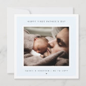 ミニマカスタムリスト写真第1父の日モダン カード (正面)