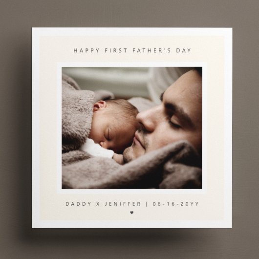 ミニマカスタムリスト写真第1父の日モダン カード