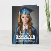 ミニマカスタムリスト写真第8学年卒業 招待状 (正面)