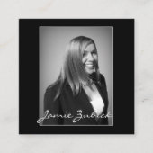 ミニマカスタムリスト向けフォトビジネス2倍 スクエア名刺 (正面)