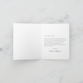 ミニマカスタムリスト結婚メッセージの写真を折り畳み サンキューカード (内部)