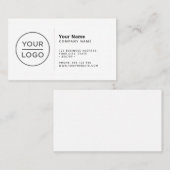 ミニマカスタムリモダンズムのロゴ 名刺 (正面/裏面)