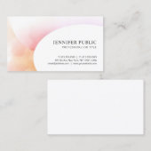 ミニマカラフルエレガントリストテンプレートトレンディー 名刺 (正面/裏面)