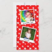 ミニマカラフルリストの年2フォトモダンシンプル シーズンカード (裏面)