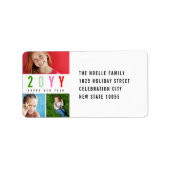 ミニマカラフルリストの年3の写真アドレモダンス ラベル (正面)