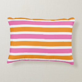 ミニマカラフルリストアートプリント アクセントクッション