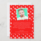 ミニマカラフルリスト年3フォトモダンシンプル シーズンカード (裏面)