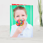 ミニマカラフルリスト年3フォトモダンシンプル シーズンカード (裏面)