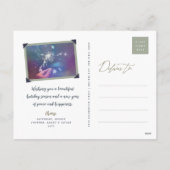 ミニマカラフルリスト年3フォトモダンシンプル シーズンポストカード (裏面)