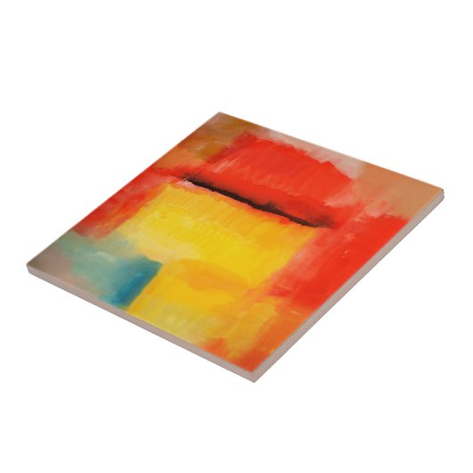 ミニマカラフルリスト抽象芸術アートワーク タイル (側面)