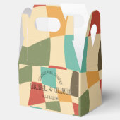 ミニマカラフルリスト結婚式の引き出物ボックス フェイバーボックス (オープン)