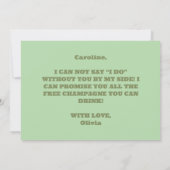 ミニマカラフルリスト結婚式招待状 招待状 (裏面)