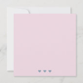 ミニマガーリーリエレガントアルフローラブルーピンク名 ノートカード (裏面)