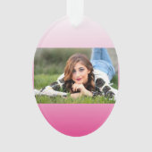 ミニマガーリーリストほこりっぽいバラさくらんぼピンク オーナメント (正面)