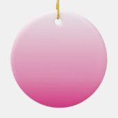 ミニマガーリーリストほこりっぽいバラさくらんぼピンク セラミックオーナメント (裏面)