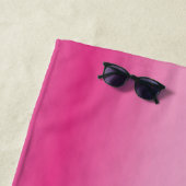 ミニマガーリーリストほこりっぽいバラさくらんぼピンク ビーチタオル (インサイチュ)