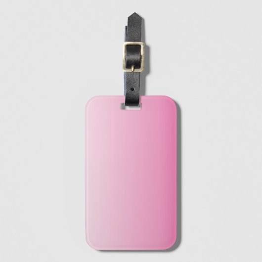 ミニマガーリーリストほこりっぽいバラさくらんぼピンク ラゲッジタグ (正面縦)