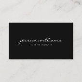 ミニマガーリーリストエレガントブラック 名刺 (正面)