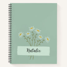 ミニマガーリーリストモノグラム可愛いシンプルデイジーブルー