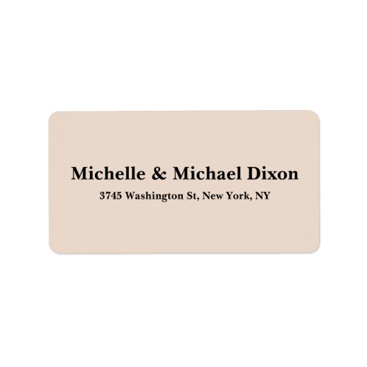 ミニマクラシカルスタイリッシュエレガントリスト ラベル (正面)