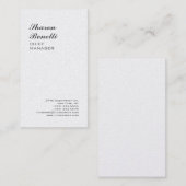 ミニマクラシカルリストプロフェッショナルプレミアムパール 名刺 (正面/裏面)