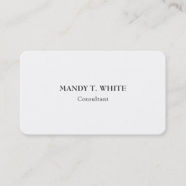 ミニマクラシカルリスト白プロフェッショナルエレガント 名刺