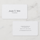 ミニマクラシカルリスト白プロフェッショナル平野 名刺 (正面/裏面)