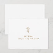 ミニマクラシックリストが私の花嫁になるから インビテーションポストカード (正面/裏面)