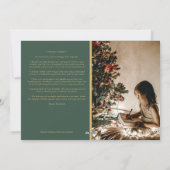 ミニマクラシックリストのクリスマスグリーン写真 シーズンカード (裏面)