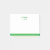 ミニマクラシックリストのグリーンポストイット注記 ポストイット (正面)