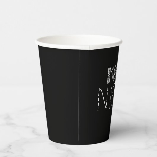 ミニマクラシックリストの白黒ムービーナイト 紙コップ (右)