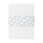 ミニマクラシックリストイニシャルブルー結婚ホワイト 招待状ベリーバンド (裏面例)