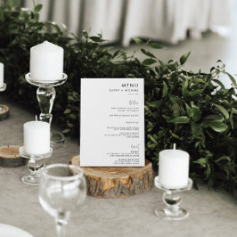 ミニマクラシックリストシンプルの黒と白の紙 チラシ