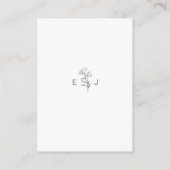 ミニマクラシックリストシンプルエンクロージャカード エンクロージャーカード (裏面)